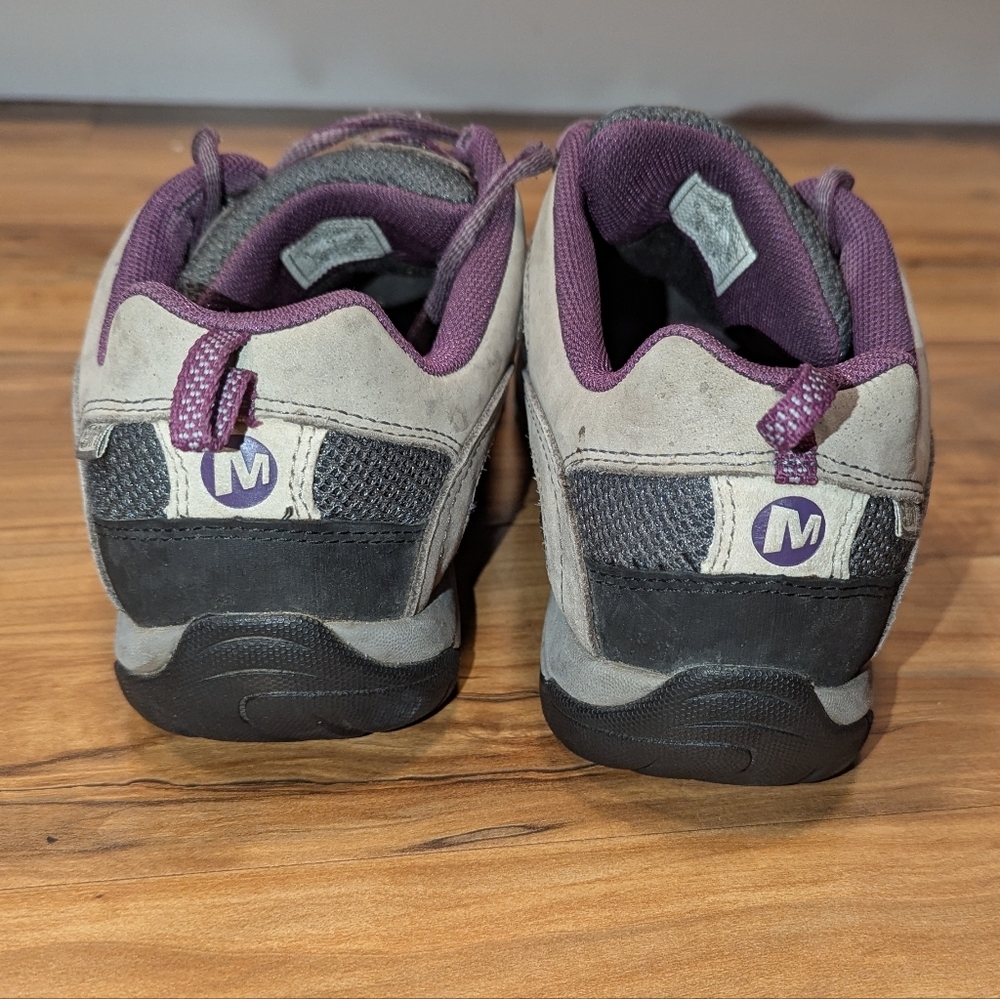Merrell Azura Gray Plum Purple Hiking Trail Shoe Women's 11 EU 42.5 GUC Outdoors - Picture 6 of 8